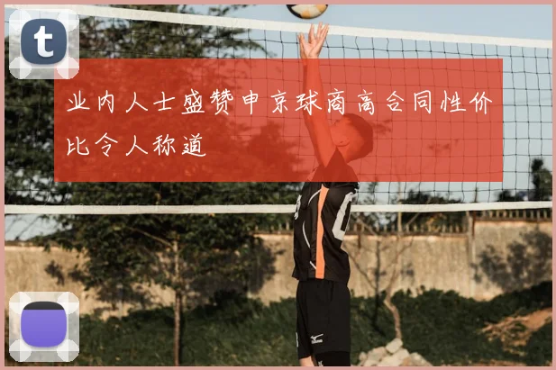 业内人士盛赞申京球商高合同性价比令人称道
